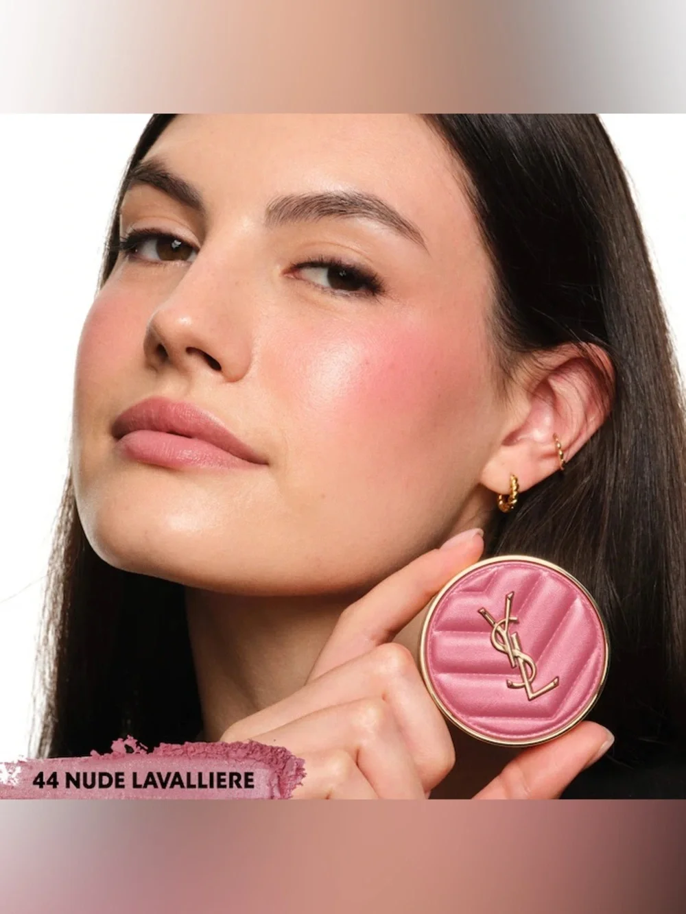 Yves Saint Laurent Velvet Soft Pink Blush Cushion - Nude Lavalliere
